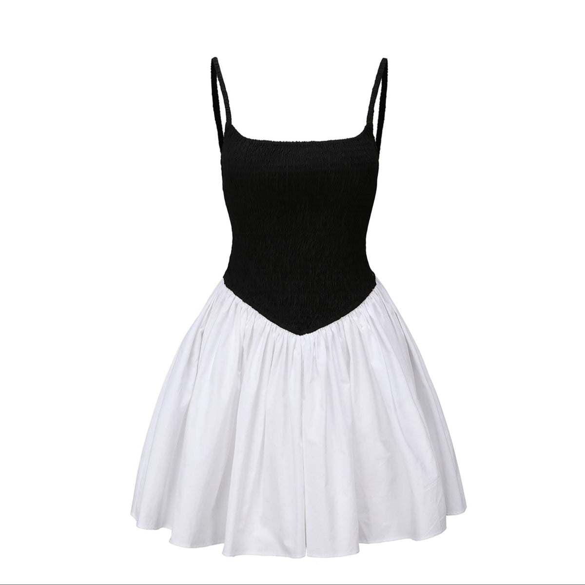 NUAJE NUAJE - Smocked Mini | Black &amp; White, buy at DOORS NYC