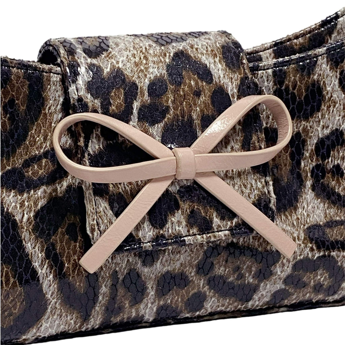 TTMAB - Bow Baguette Bag | Leopard, buy at doors.nyc