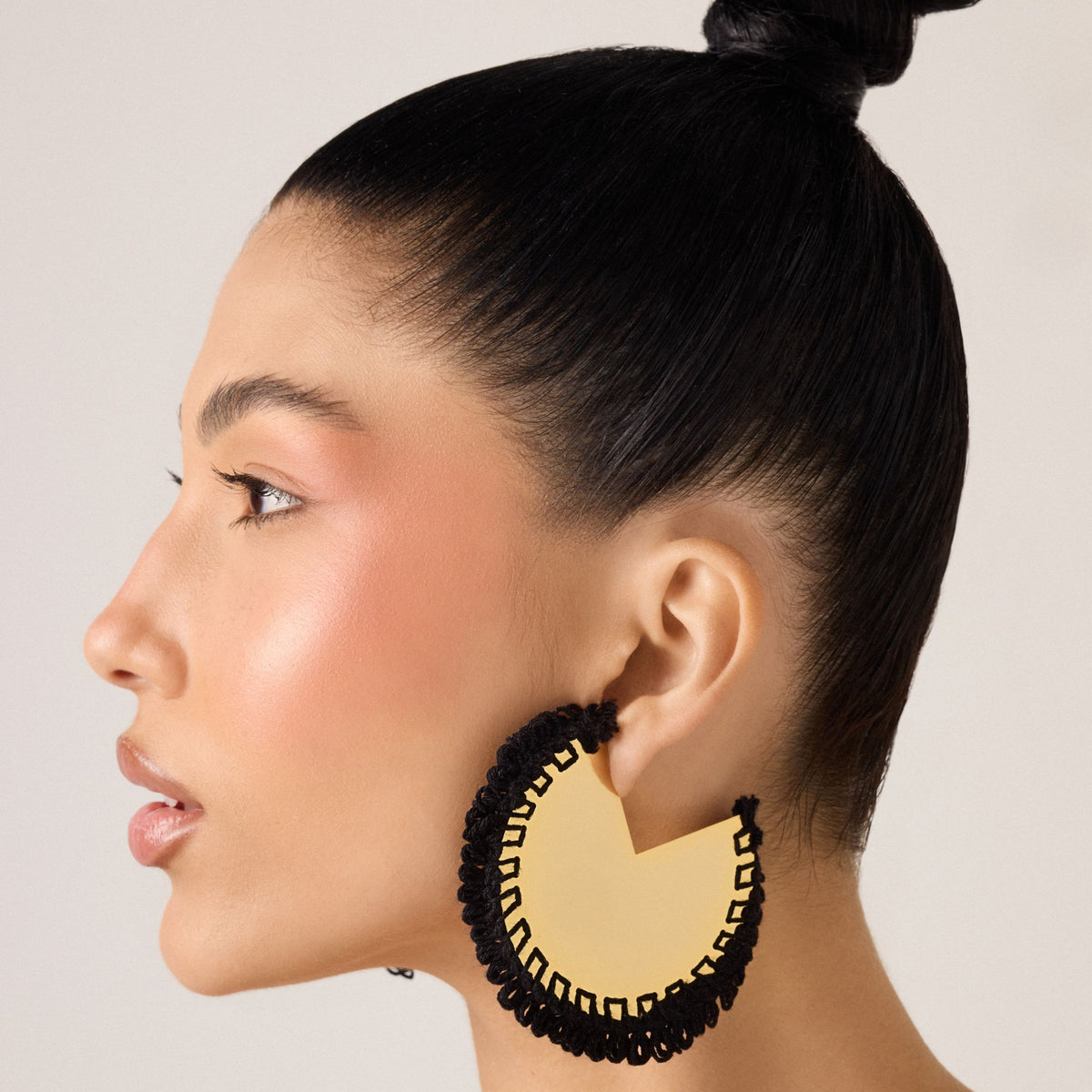 Gold Solare Hoops - Duna Collection