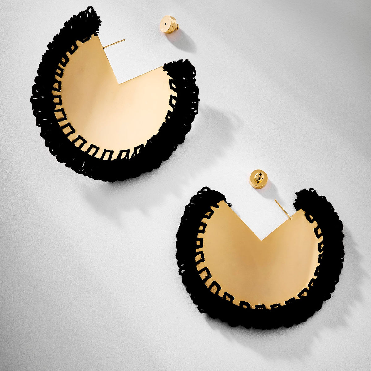 Gold Solare Hoops - Duna Collection