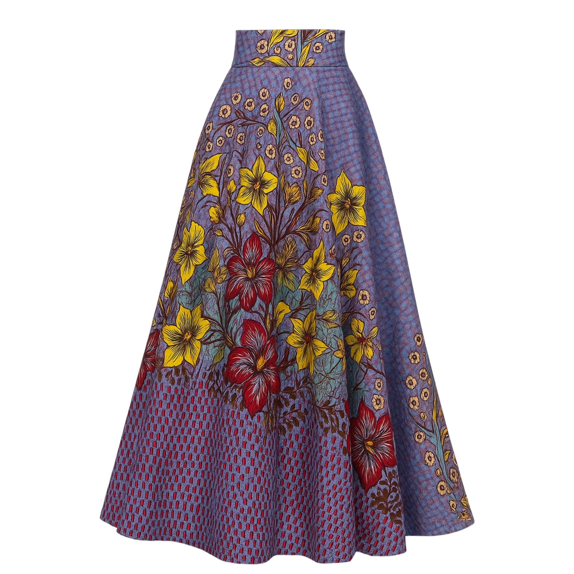 Purple Flourish Maxi Skirt | PR Sample