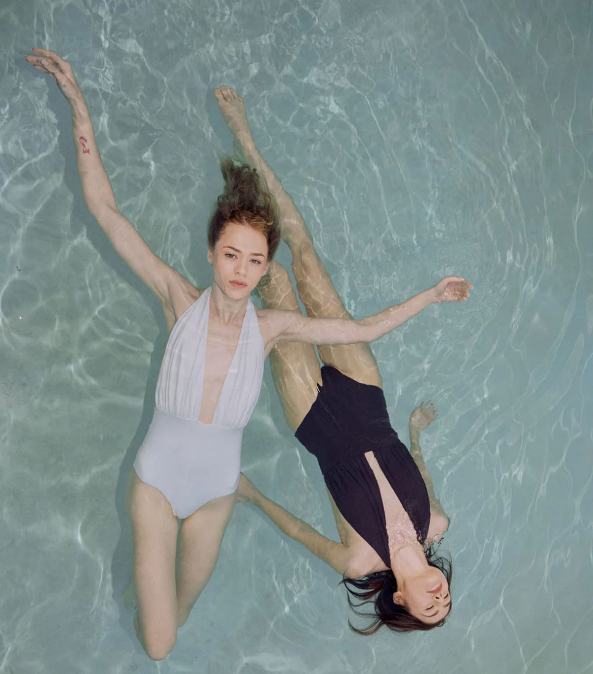 NUAJE NUAJE - Rosalie Ruched One-piece Swimsuit - White, buy at DOORS NYC