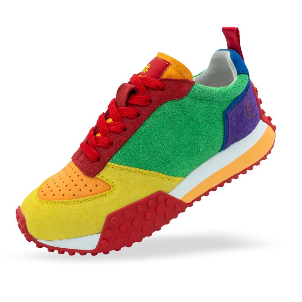 FRESHY - Smoove Rainbow Trainers PR Sample at DOORS NYC PR showroom