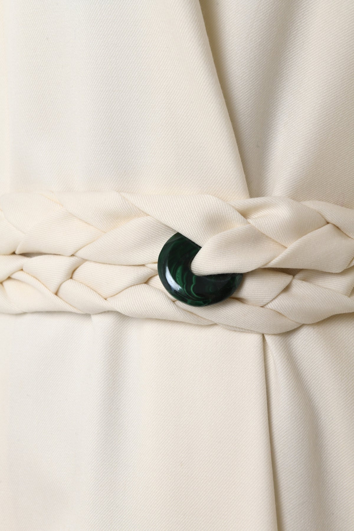 DIVINE HARMONIE - Purity Wool And Malachite Long Dress, buy at DOORS NYC