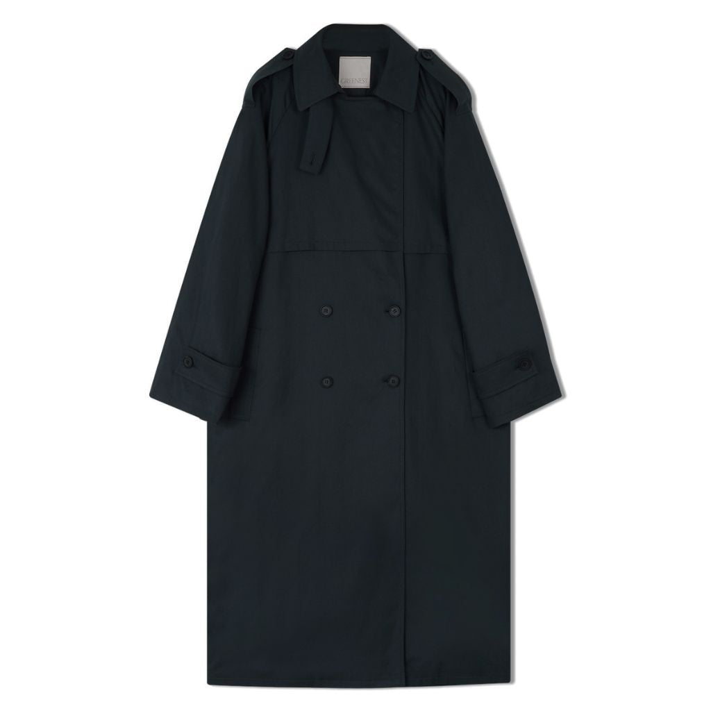 Two-way Trench Coat | Navy