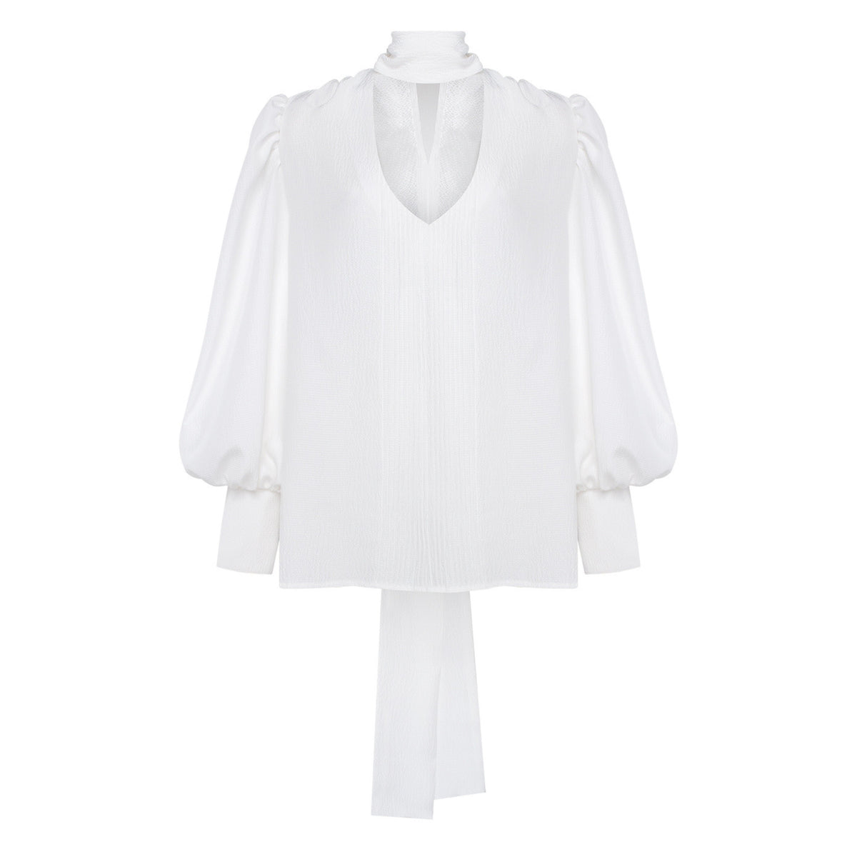 GURANDA - Balloon Sleeve Blouse | Ivory , buy at DOORS NYC