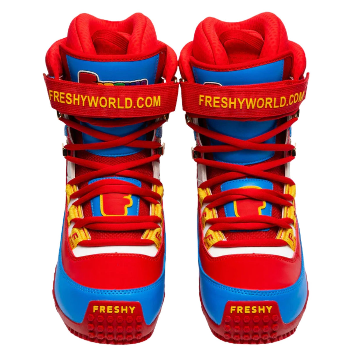 FRESHY - Pow Stomps Boots | Red and Blue, buy at DOORS NYC