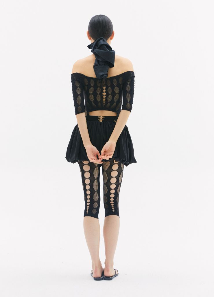 RUIBUILT - Semi-Sheer Unitard | Onyx at DOORS NYC