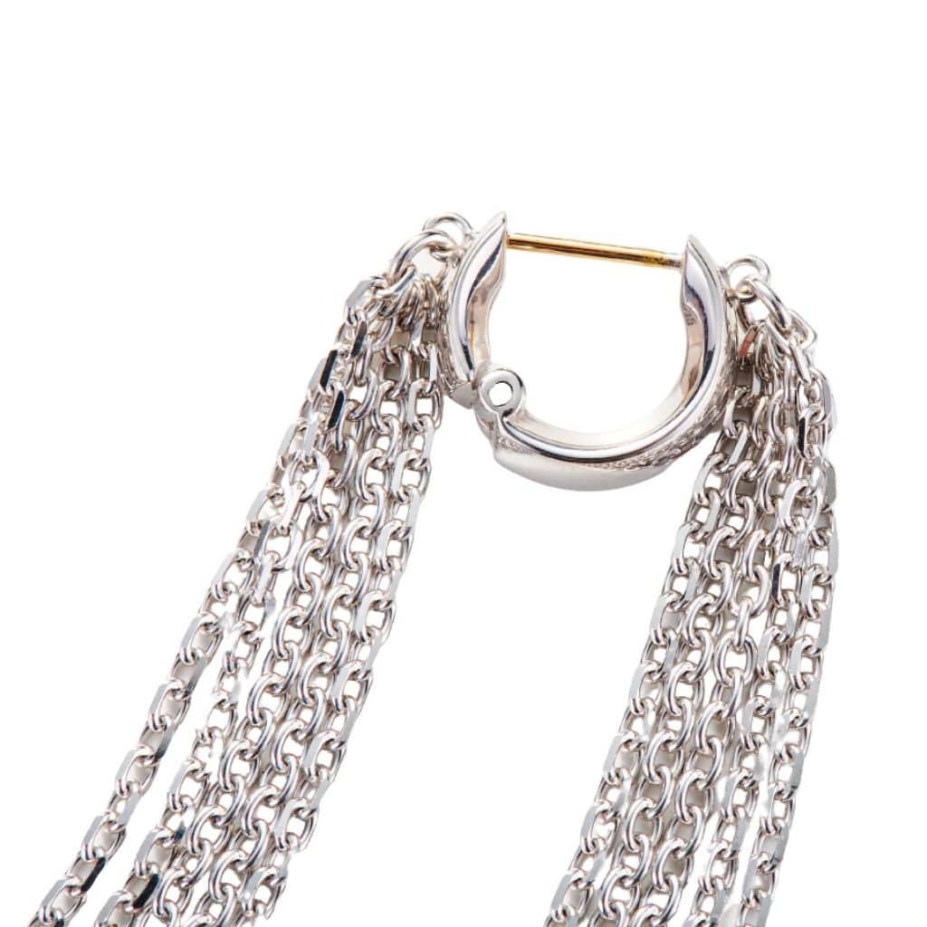 MASANA - Double Chain Fringe Earring, buy at DOORS NYC