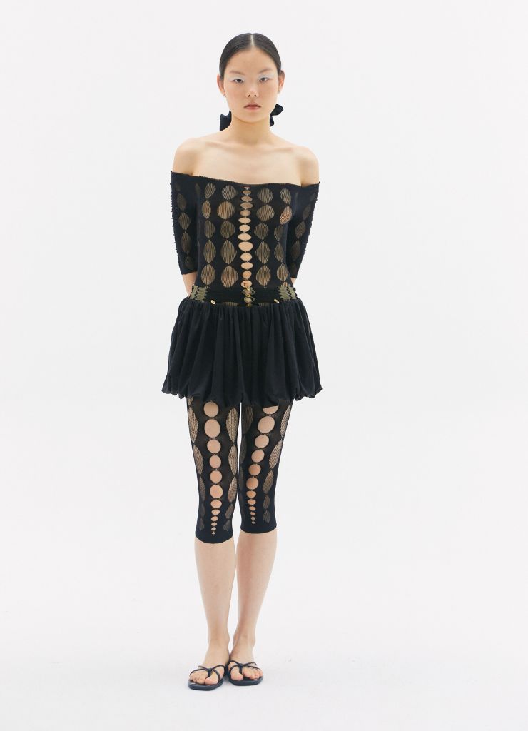 RUIBUILT - Semi Sheer Leggings | Onyx at DOORS NYC