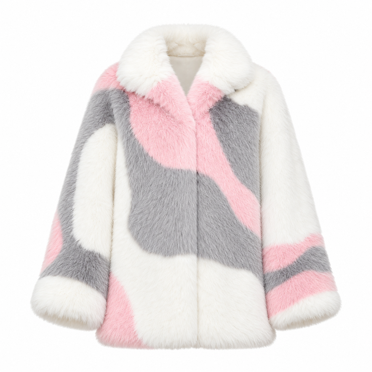 Samantha Snow Hare Faux Fur Coat | PR Sample