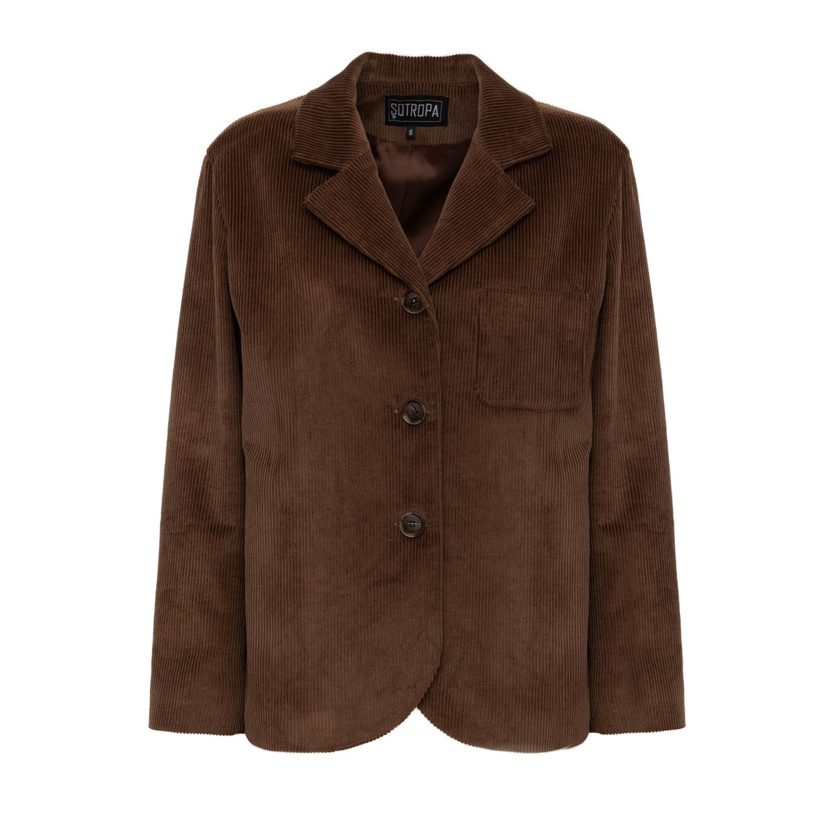 SOTROPA - Velvet Blazer | Brown at DOORS NYC PR showroom