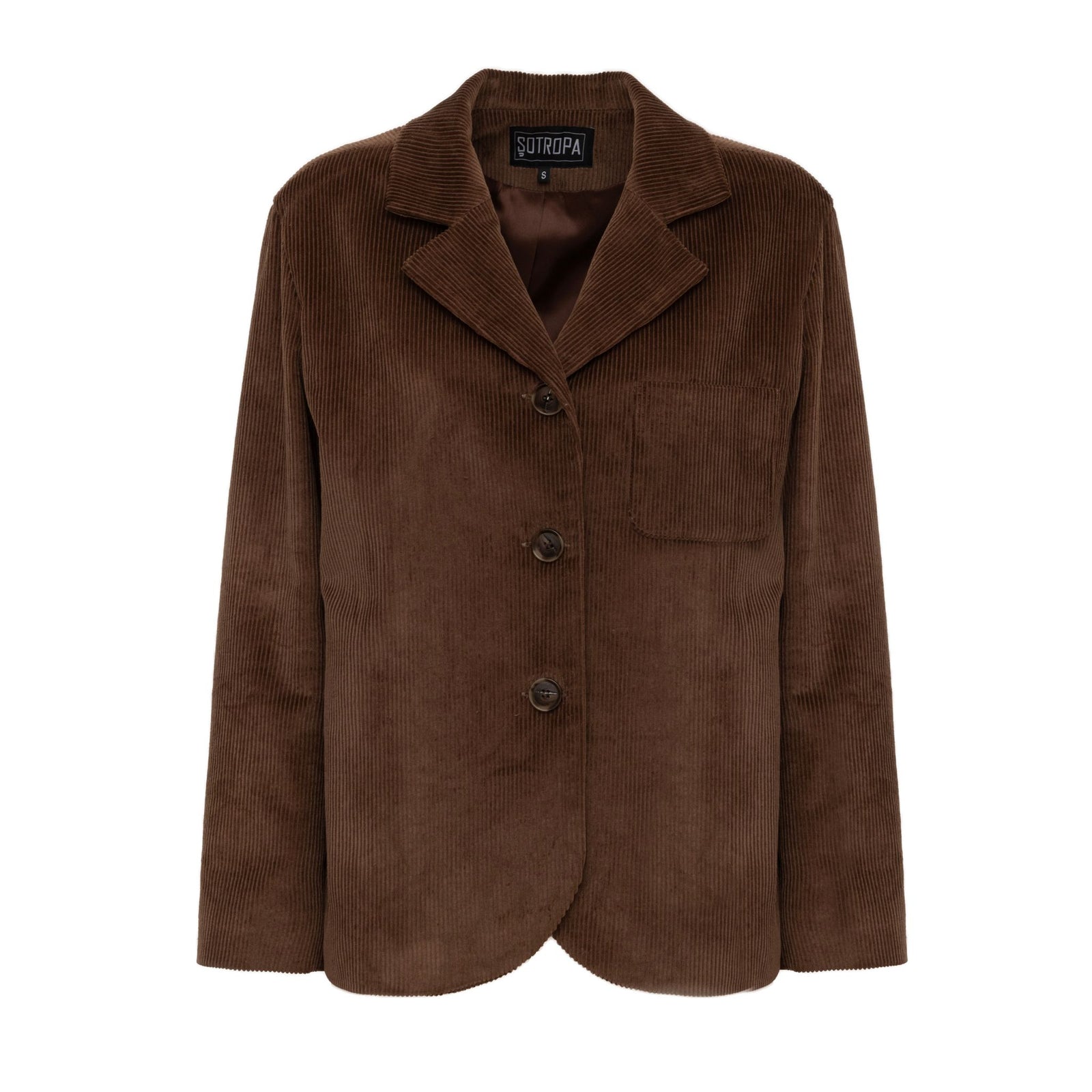 SOTROPA - Velvet Blazer | Brown at DOORS NYC PR showroom