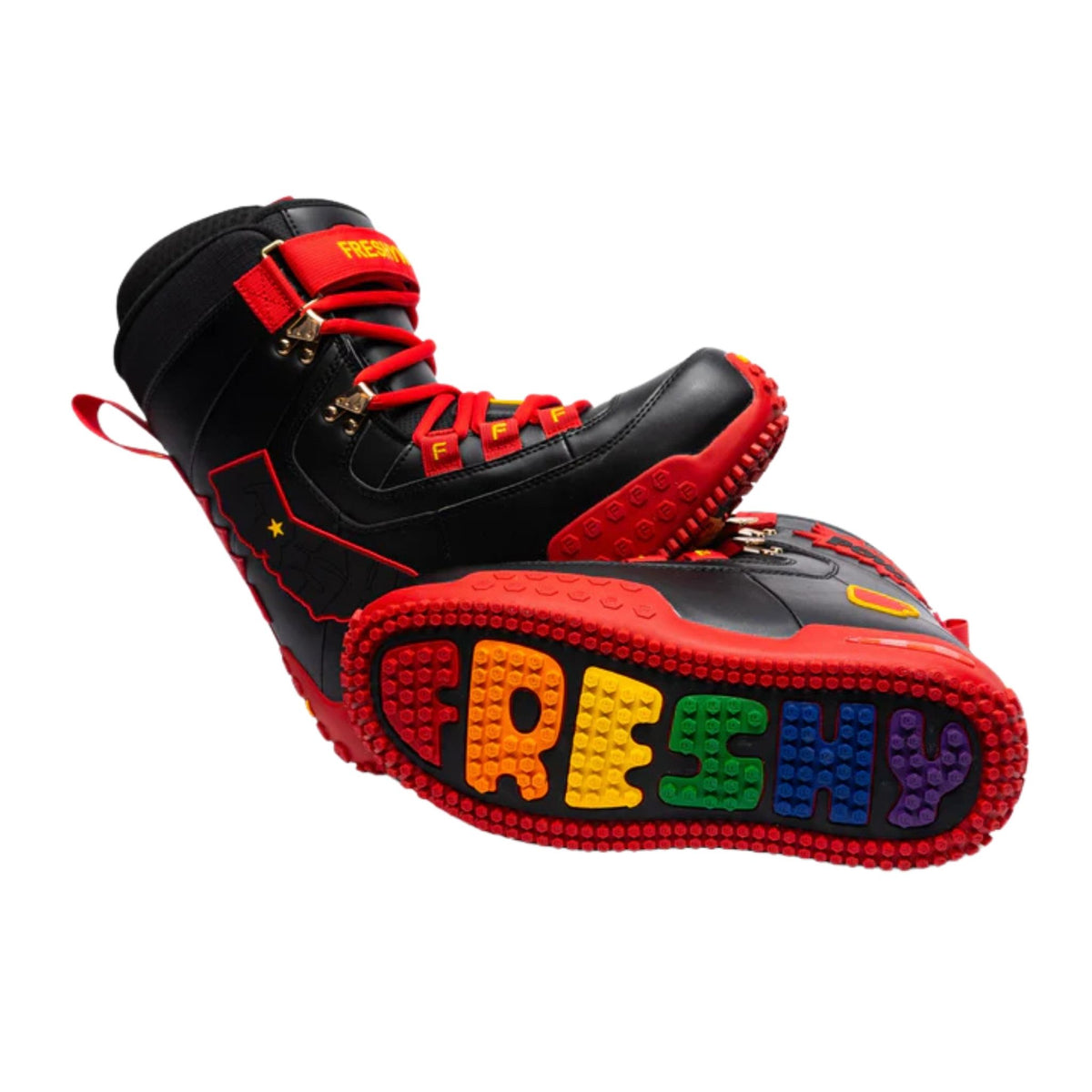 FRESHY - Pow Stomps Boots  Black PR Sample at DOORS NYC PR Showroom