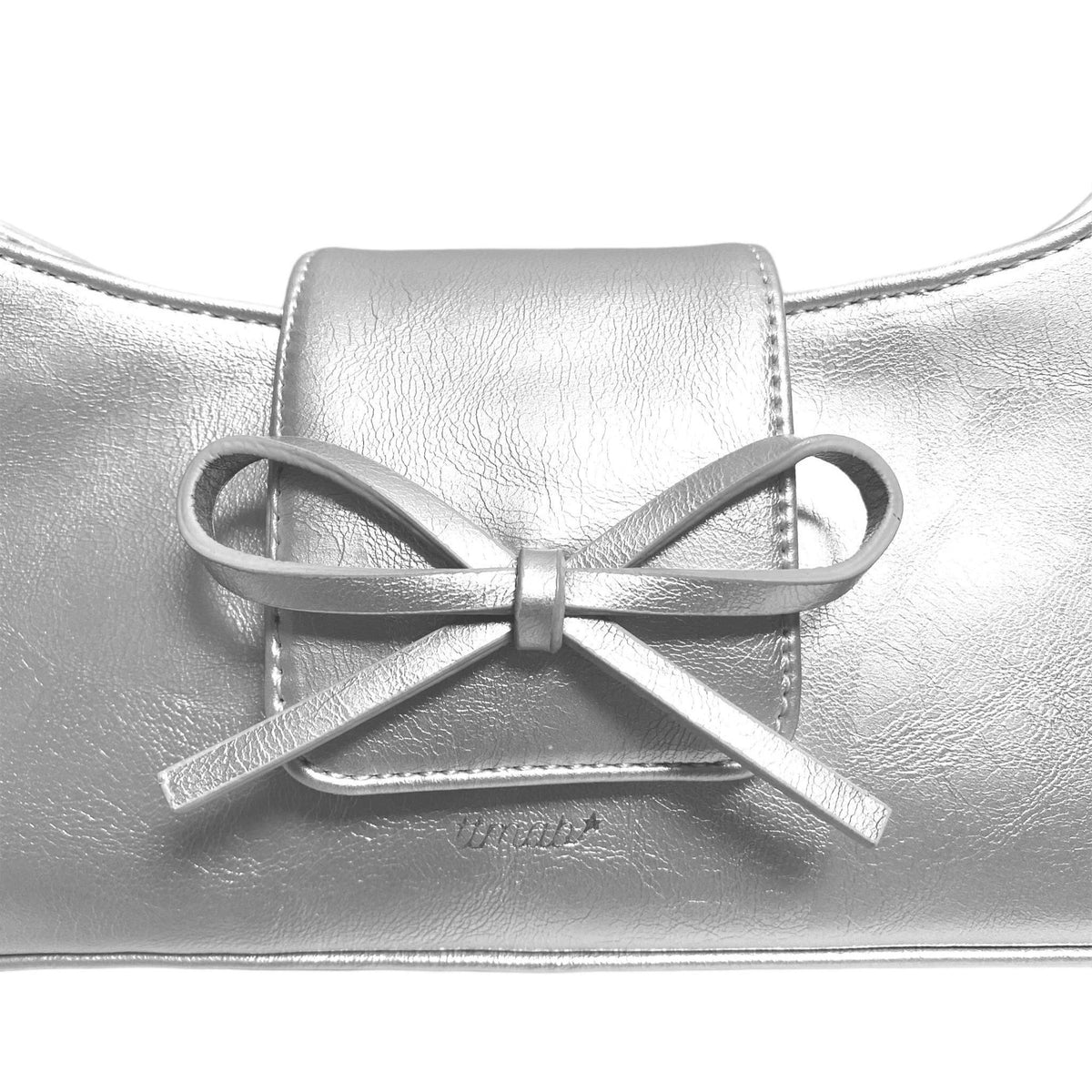 TTMAB - Bow Baguette Bag | Silver, buy at DOORS NYC