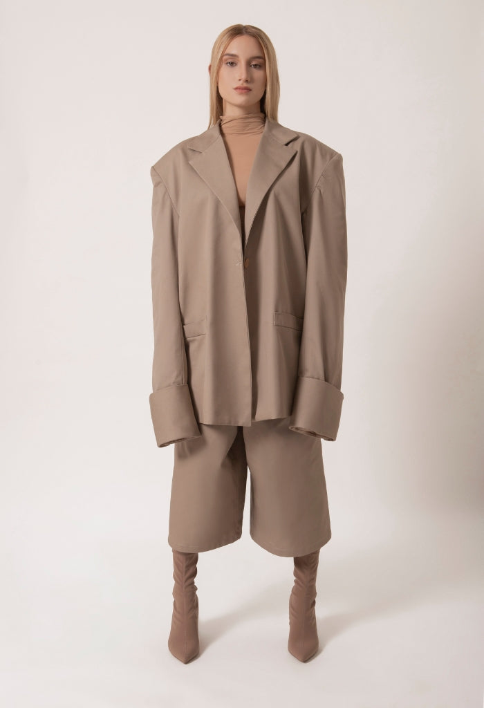 TANIA ORELLANA - Atacama Blazer | Beige   , buy at DOORS NYC
