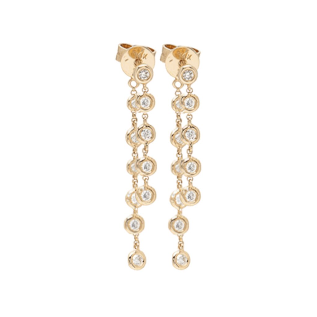 NUS - Diamond Drop Earrings, buy at DOORS NYC