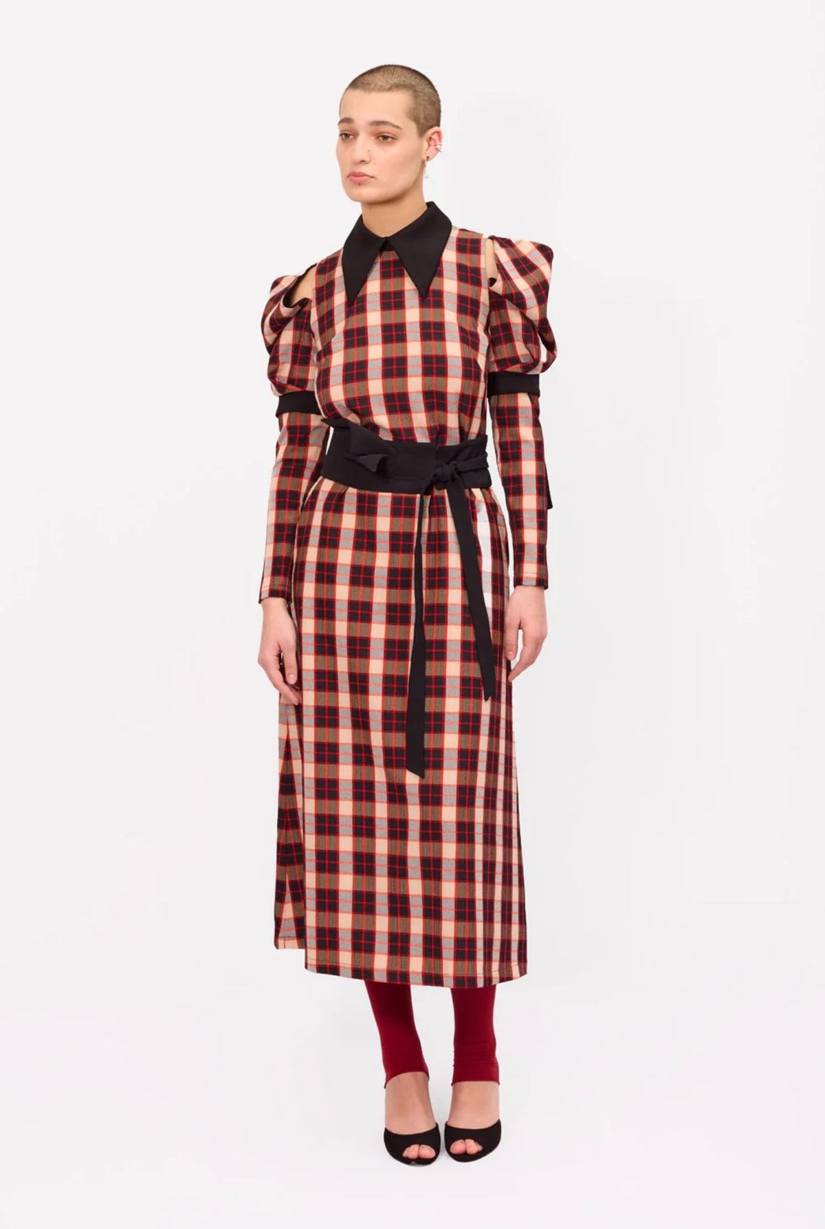 JULIA ALLERT - Cold Shoulder Long Sleeve Dress buy at doors.nyc