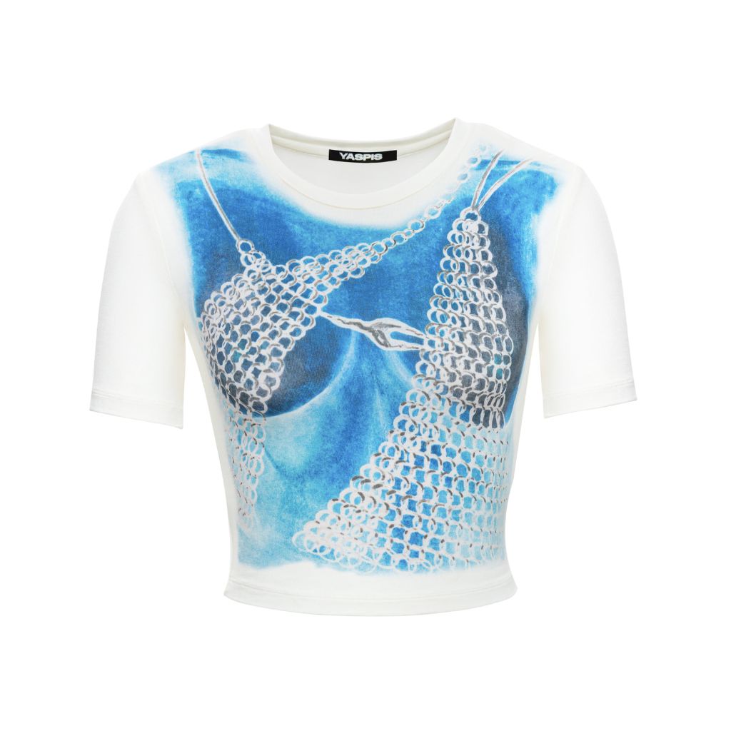 YASPIS - Printed Crop Top, buy at DOORS NYC