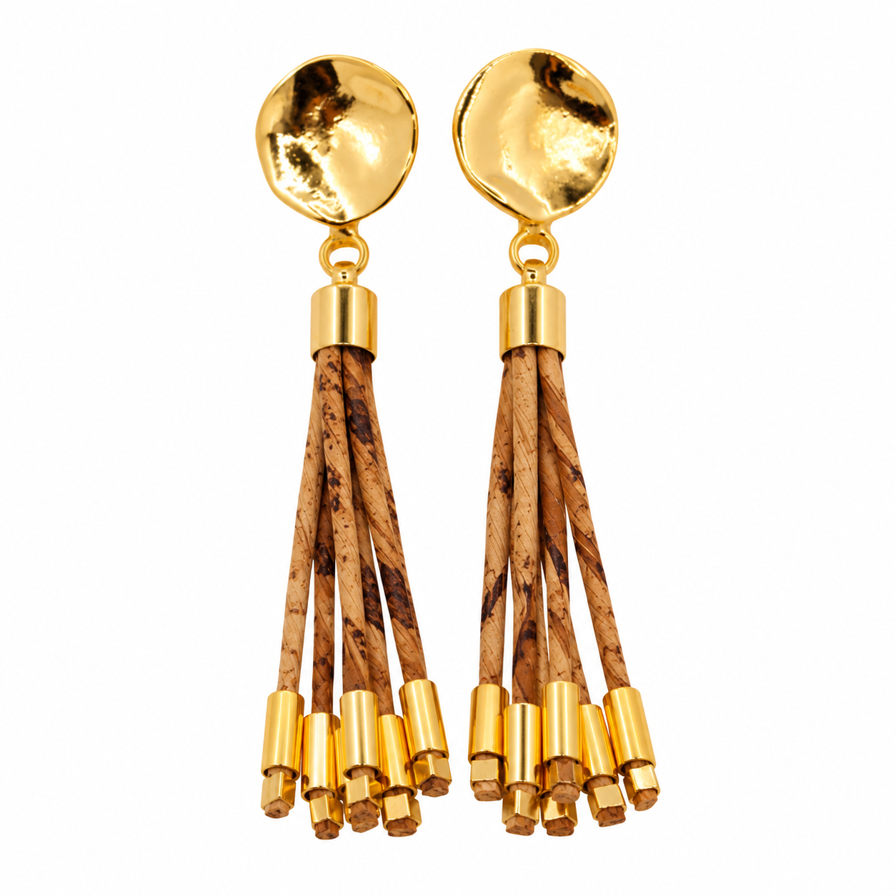 The Golden Shower Banana Fiber Earrings