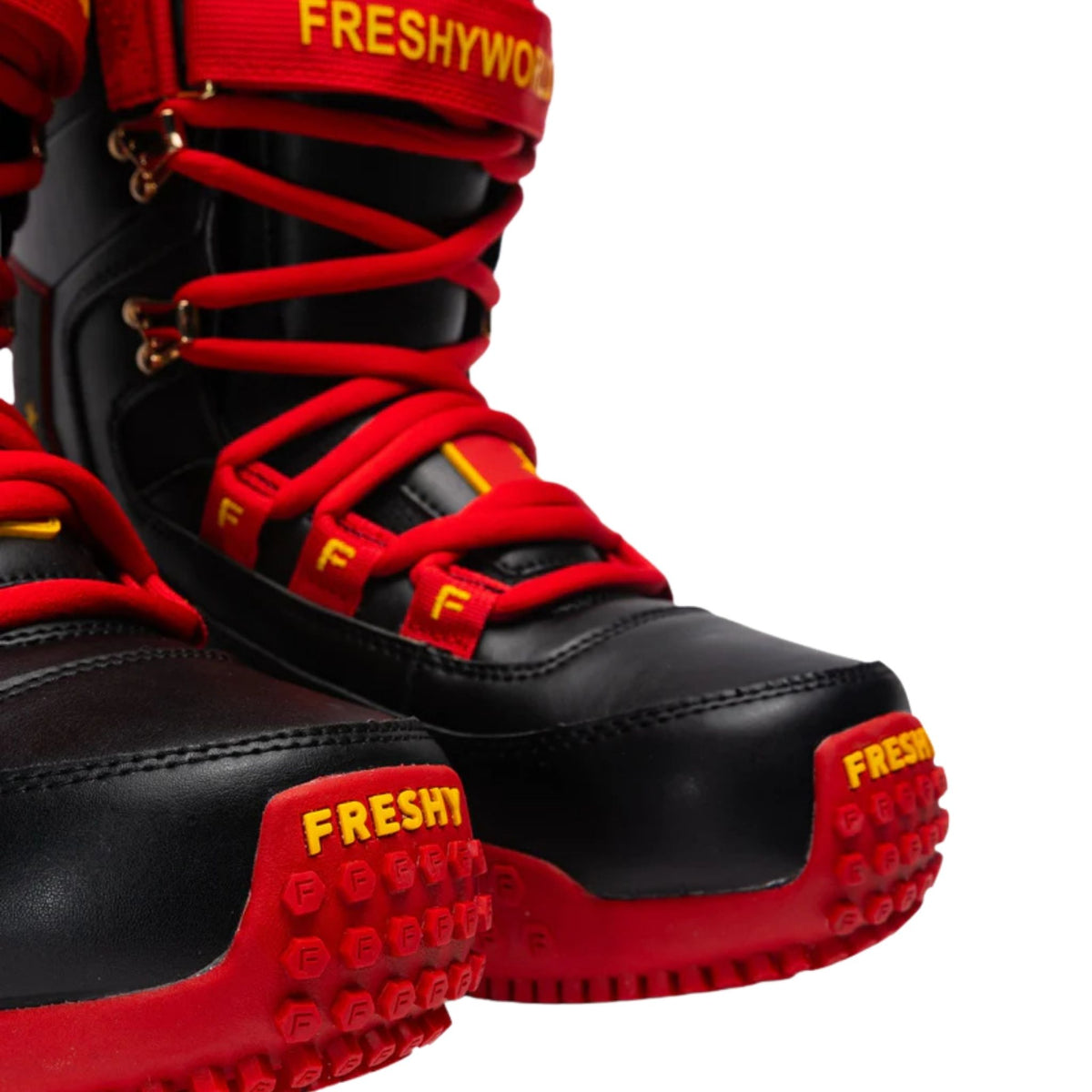 FRESHY - Pow Stomps Boots  Black PR Sample at DOORS NYC PR Showroom