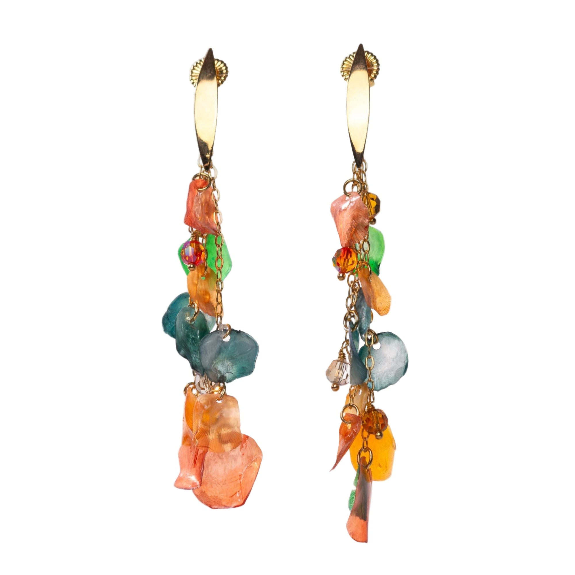 Coral rain earring  designed by Alma Dos Mares