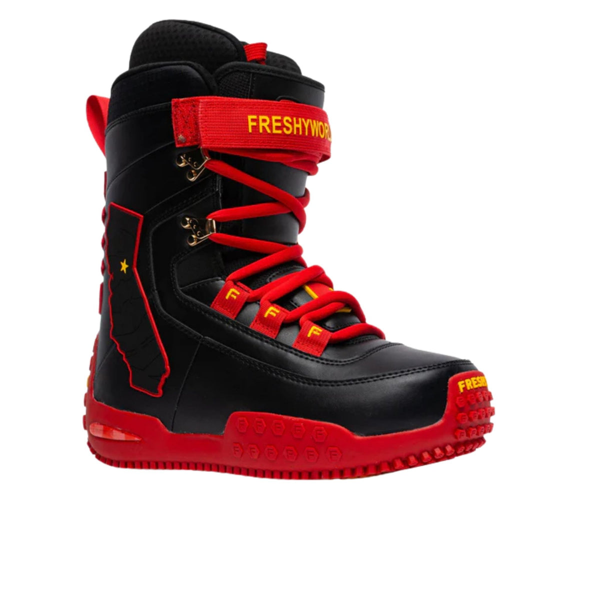 FRESHY - Pow Stomps Boots  Black PR Sample at DOORS NYC PR Showroom