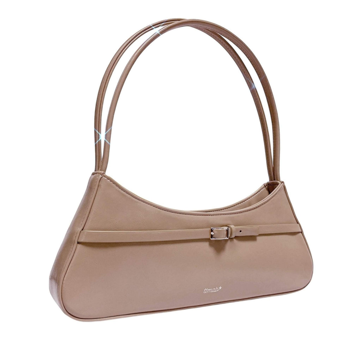 TTMAB - Mini Buckle Baguette Bag | Beige, buy at DOORS NYC