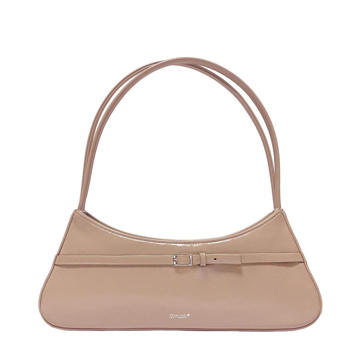 TTMAB - Mini Buckle Baguette Bag | Beige, buy at DOORS NYC