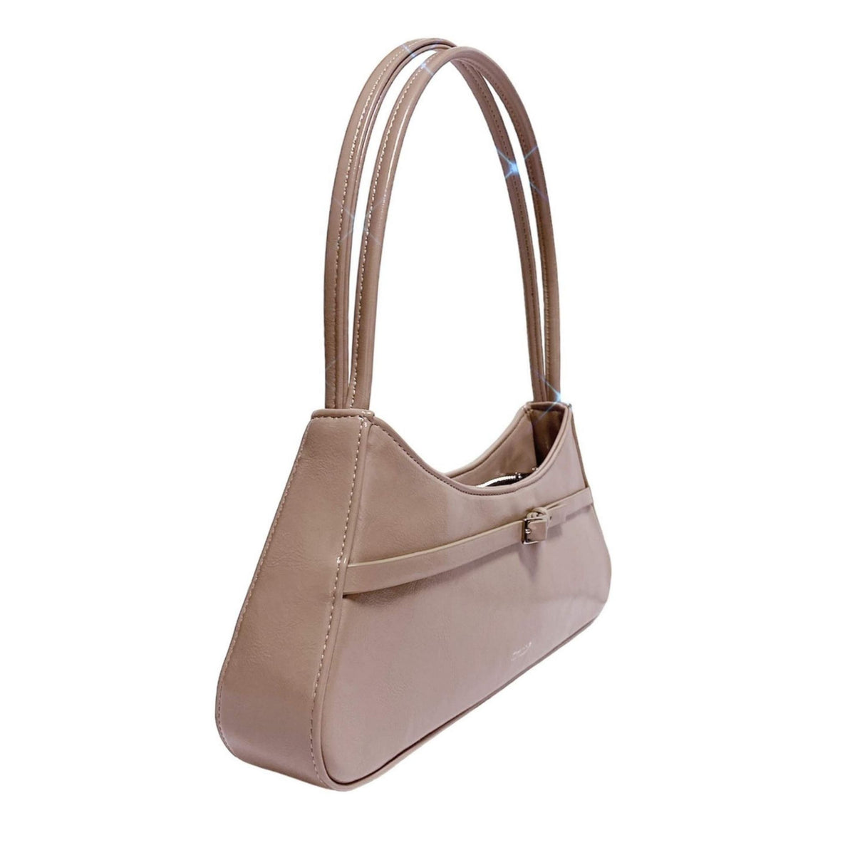 TTMAB - Mini Buckle Baguette Bag | Beige, buy at DOORS NYC