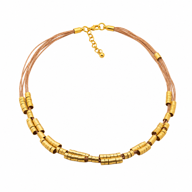 The Pleated Buriti Necklace