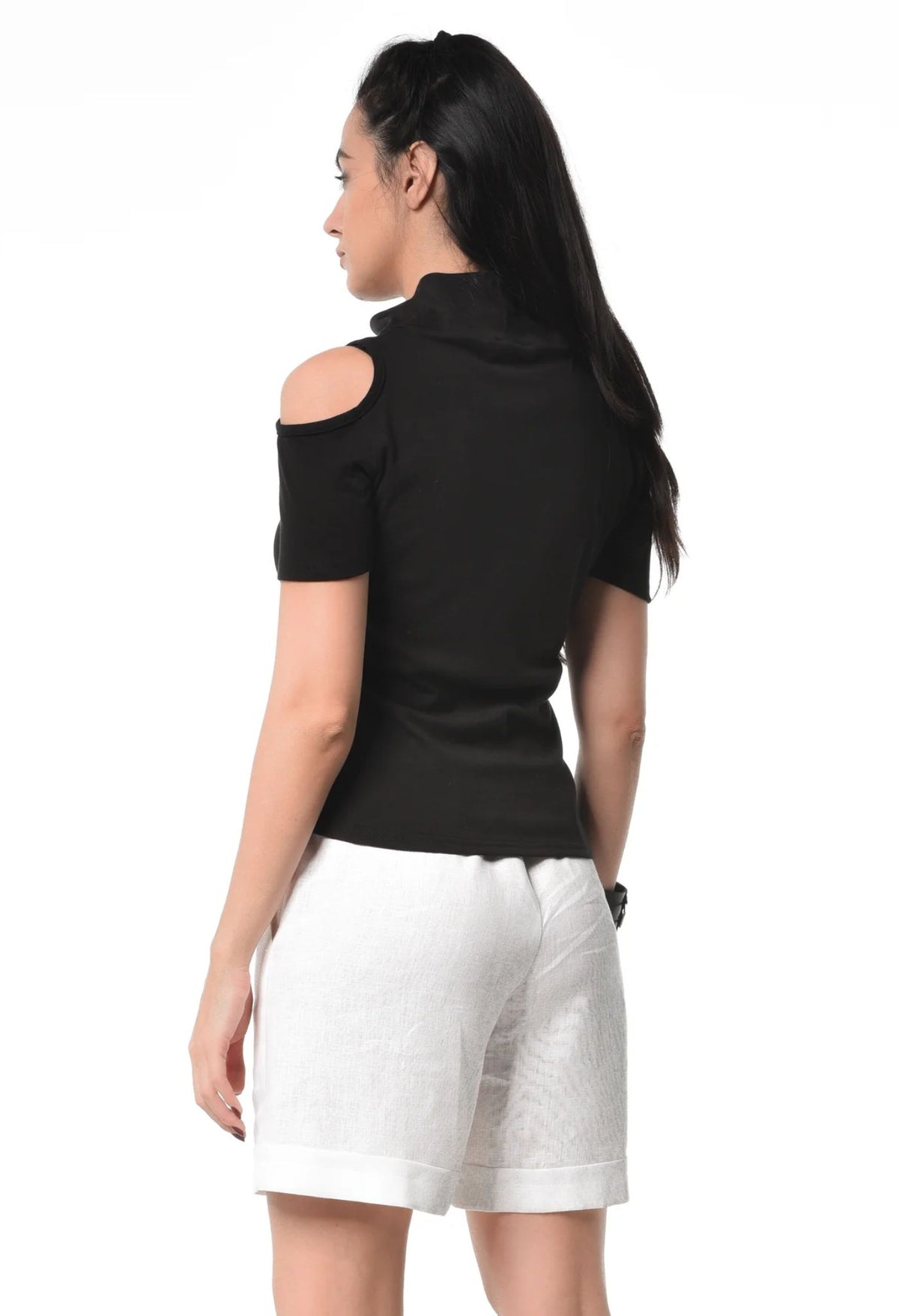 METAMORPHOZA - Short Sleeve Open Shoulder Top | PR Sample