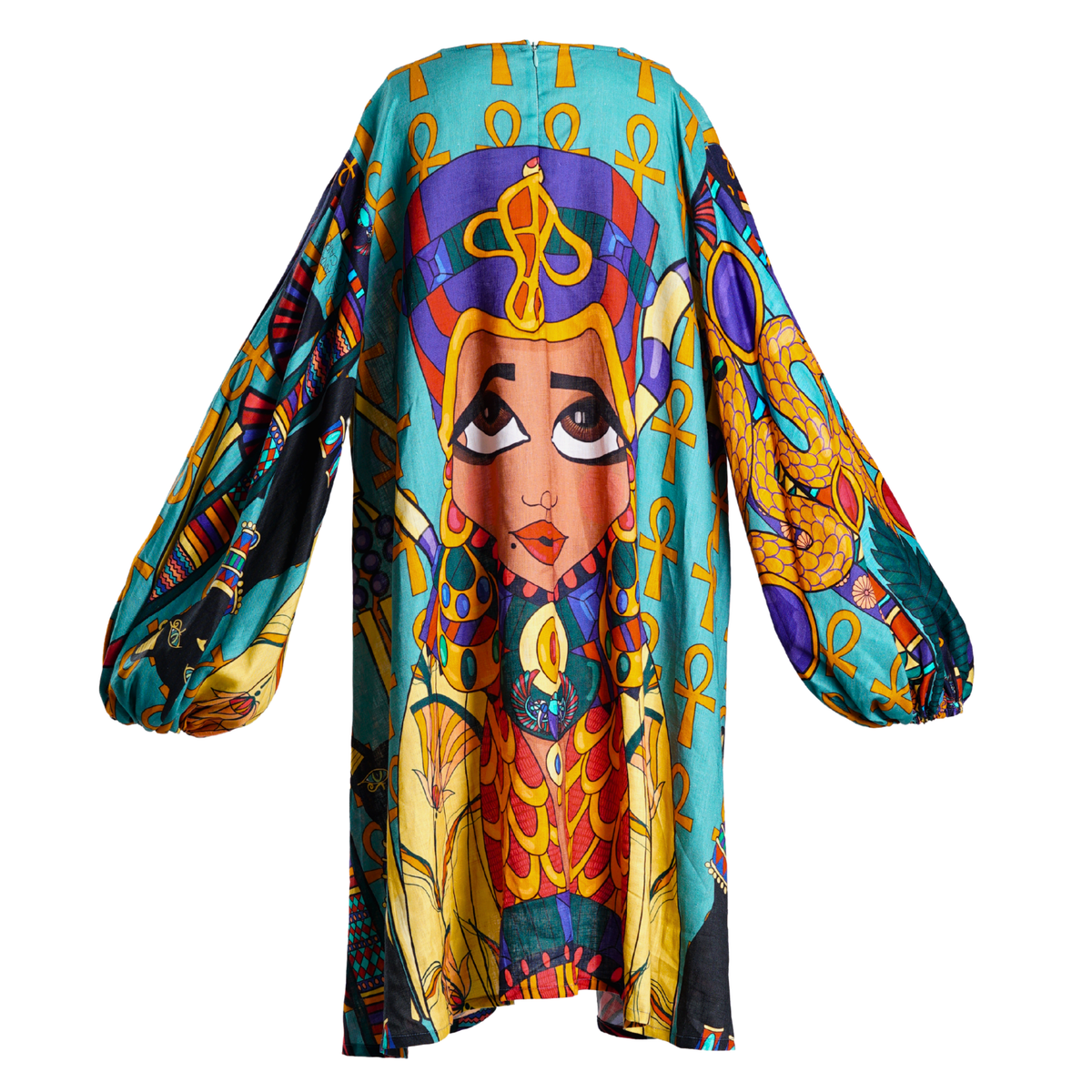 A-Line Balloon Sleeve Ladia Dress