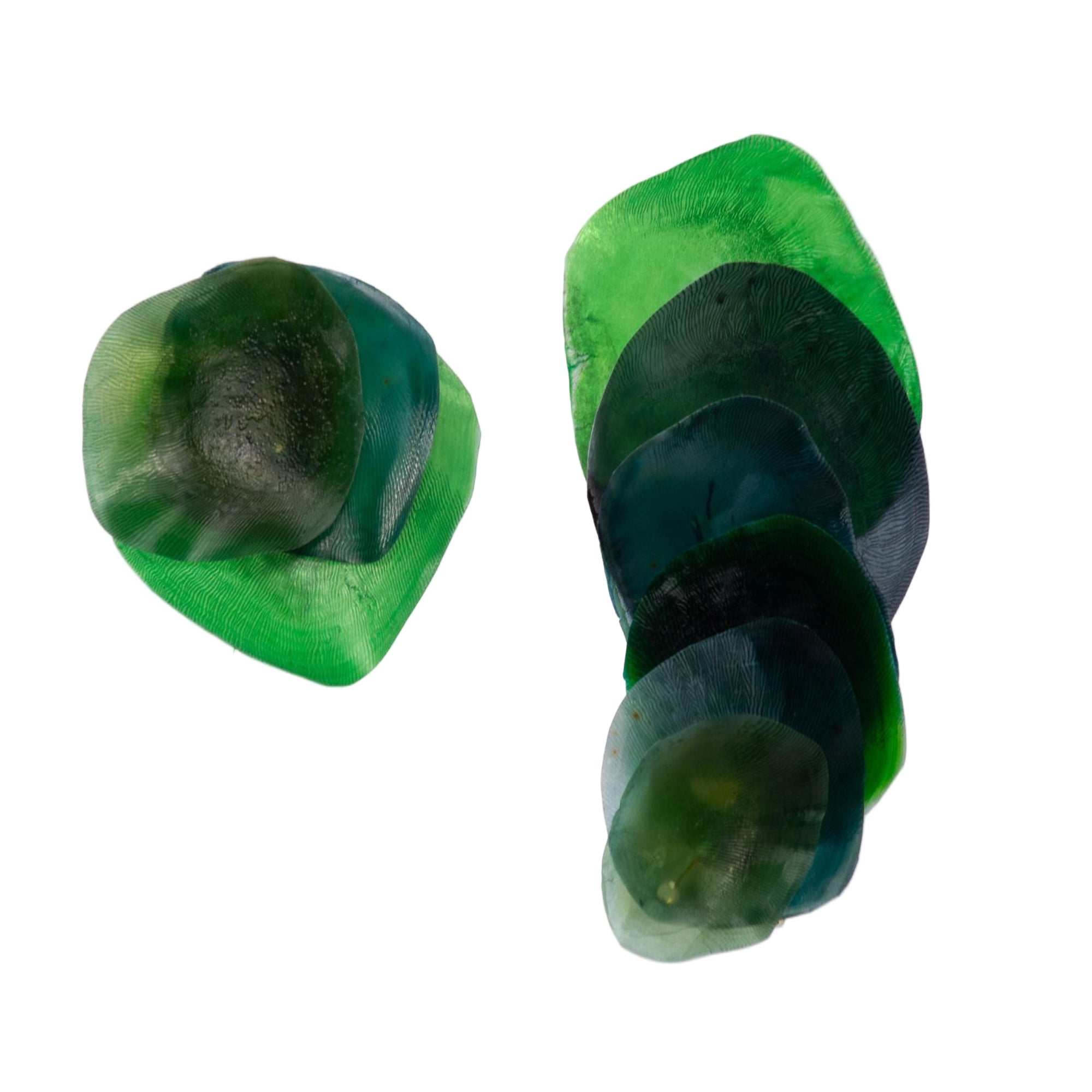Algae degradé earcuff  designed by Alma Dos Mares in different colors