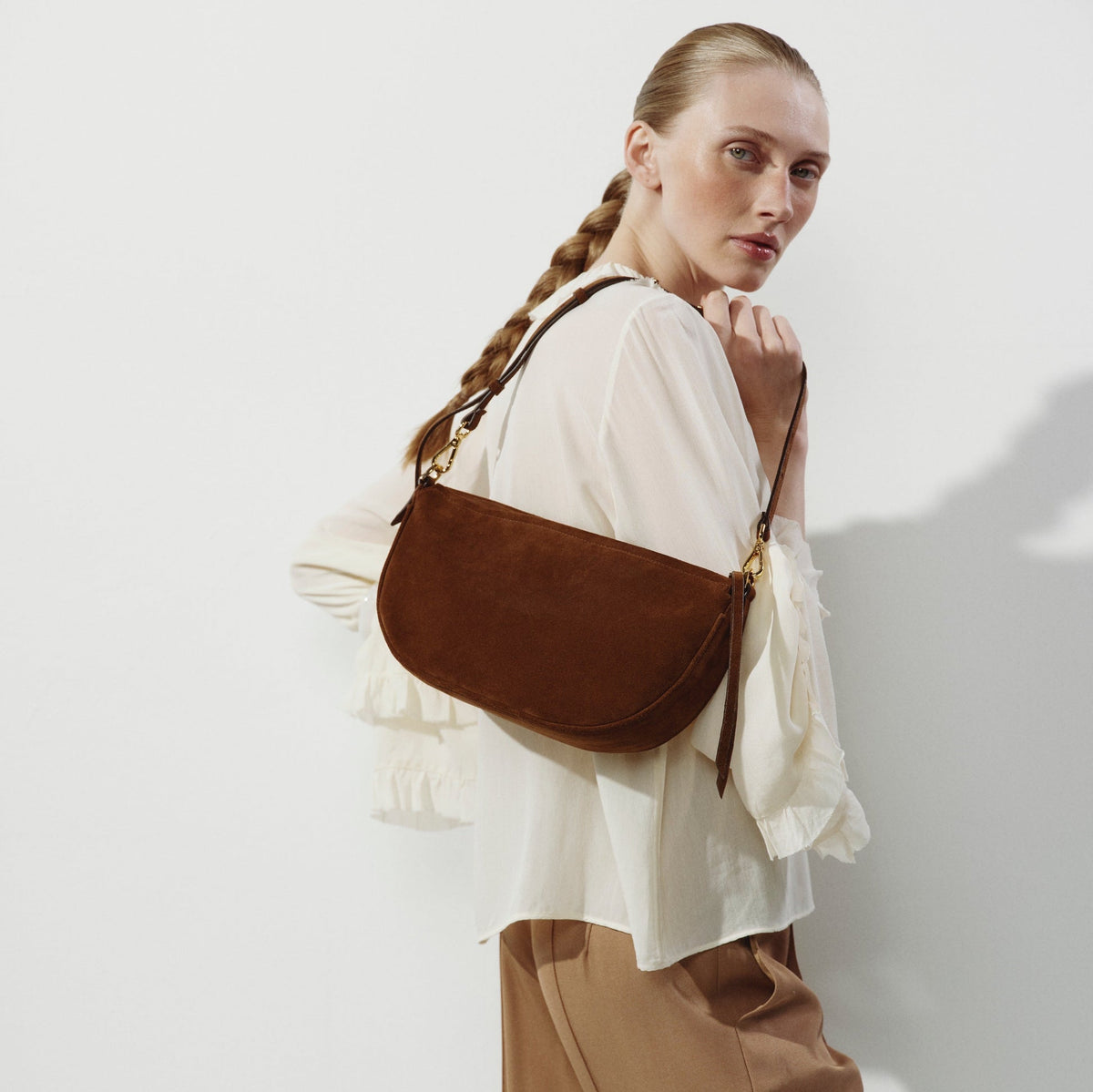 Denise Suede Mini Bag | Brown