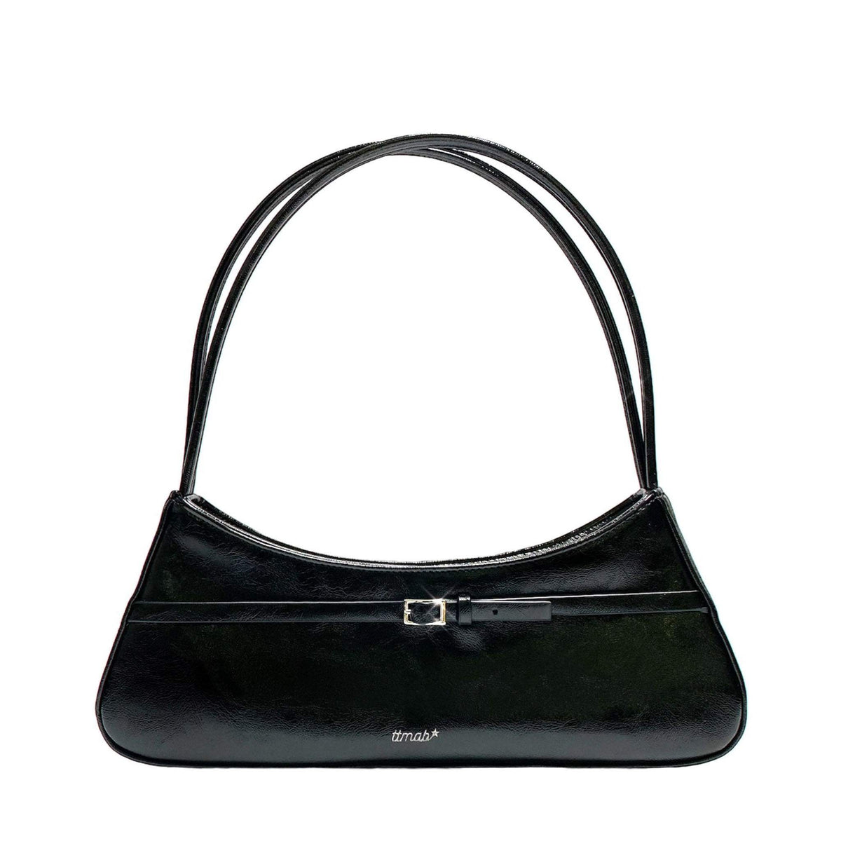 TTMAB - Mini Buckle Baguette Bag | Black, buy at DOORS NYC