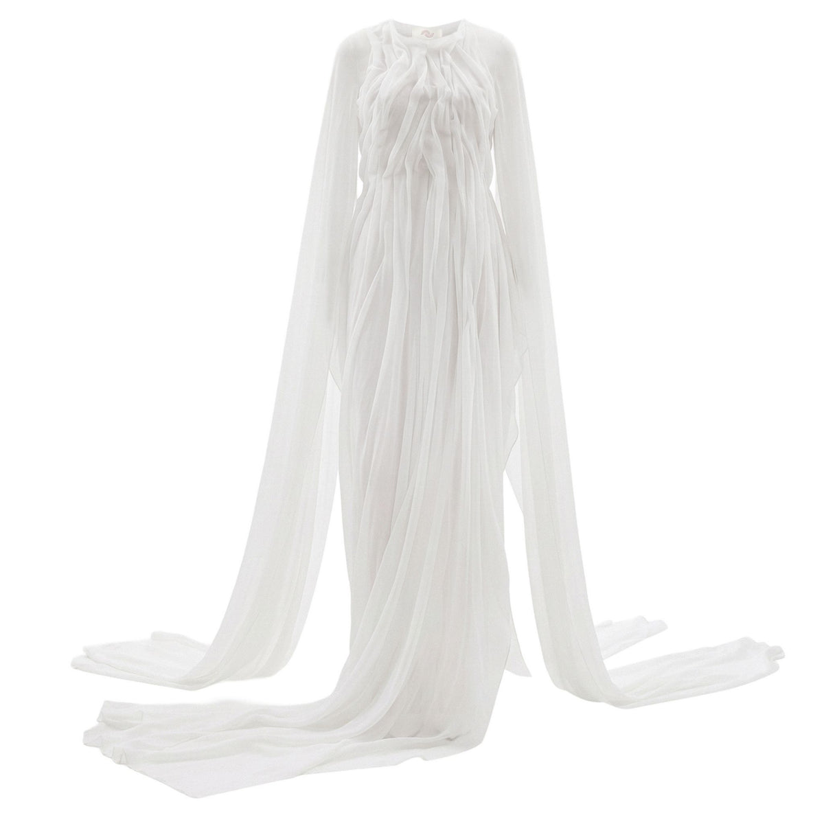 Current Flow Gown in White