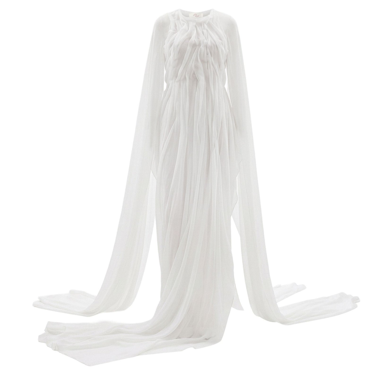 Current Flow Gown in White