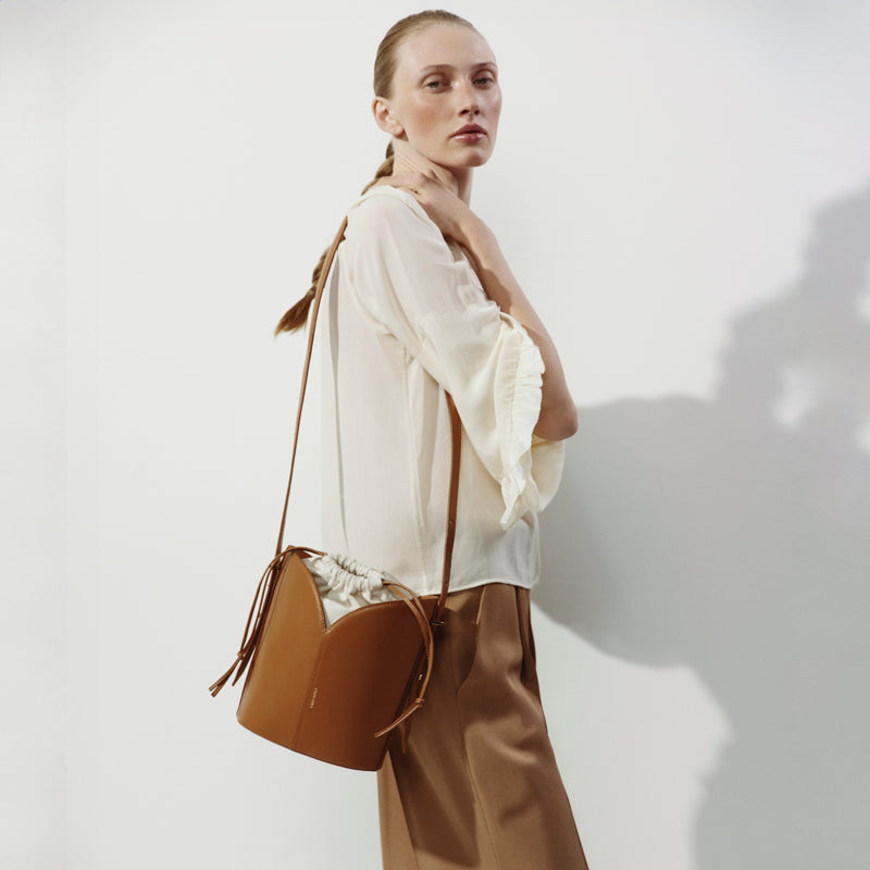 VIKELE STUDIO - Basket Bag | Caramel, buy at DOORS NYC