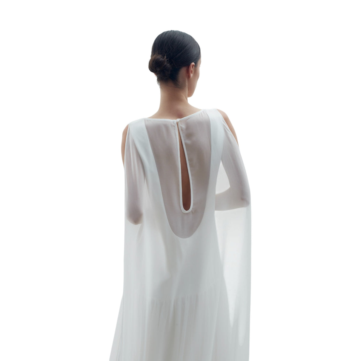 Off-White Cape Cloud Midi Dress