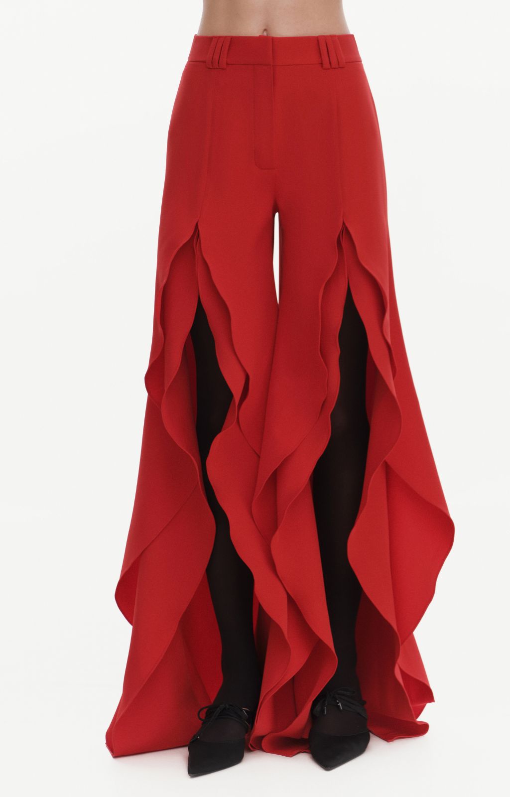 KRIS MARAN - Rose Petals Pants | Red buy at DOORS NYC