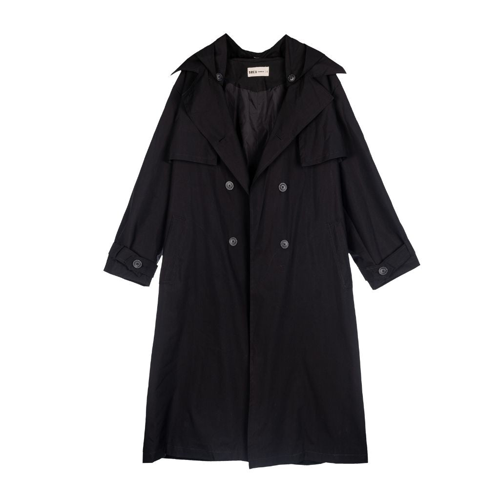 SECO - Bronx Trench Coat | Black, buy at DOORS NYC