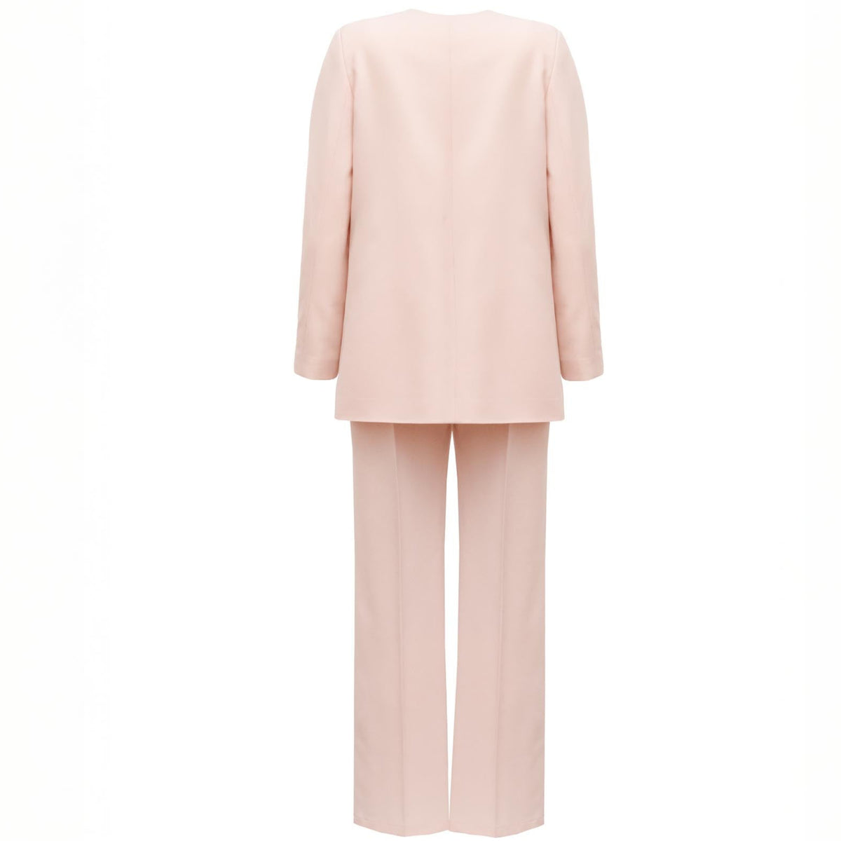 Single-Button Blush Peach Blazer