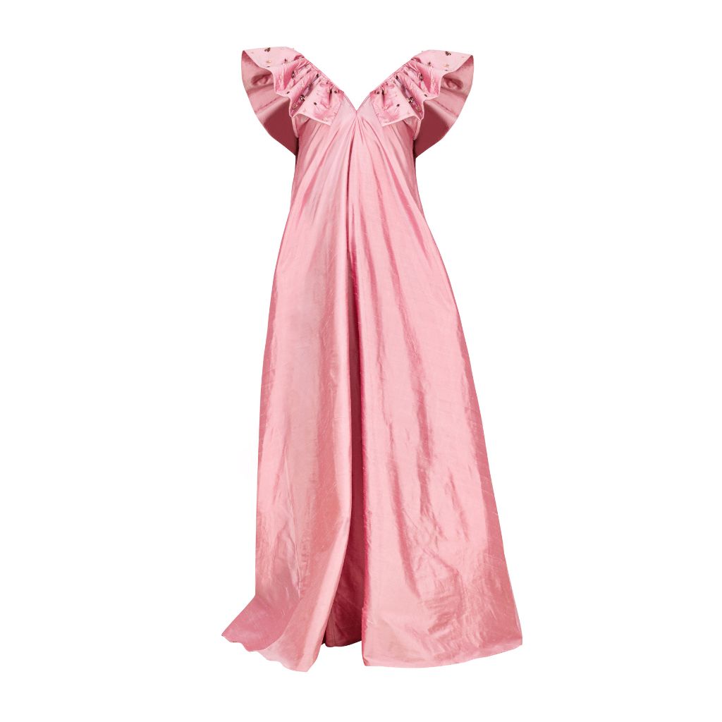 KAIANE DESIGNS - Dream Silk Gown | Pink at DOORS NYC