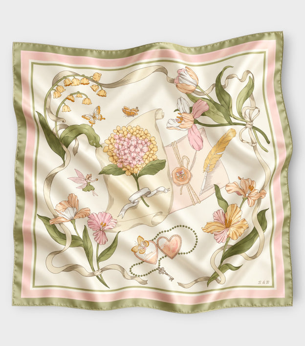Ivory Ribbon Scarf