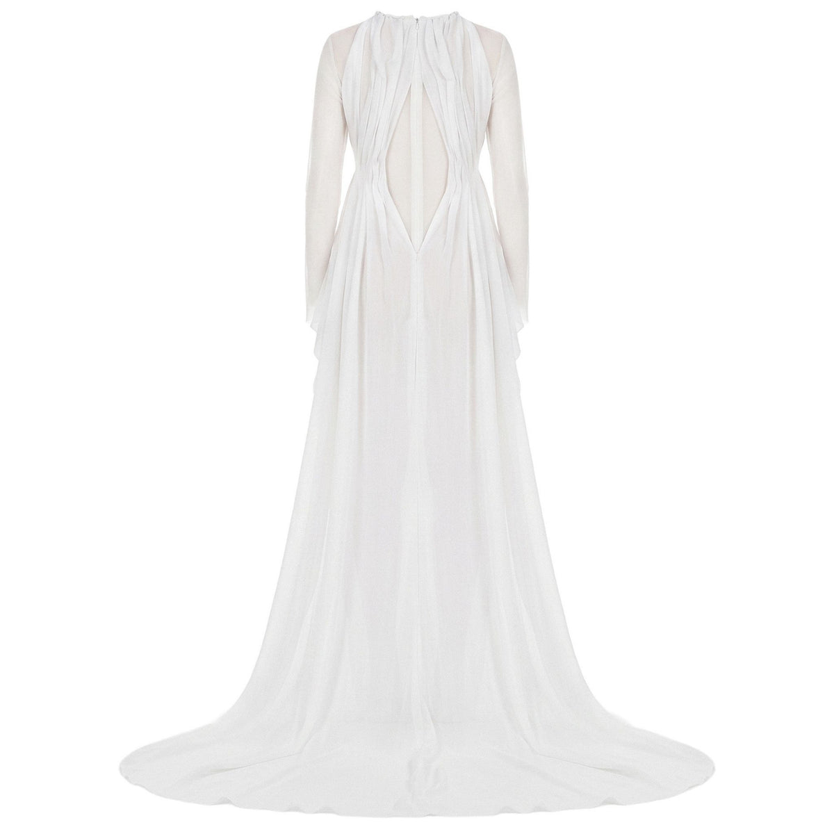 Current Flow Gown in White