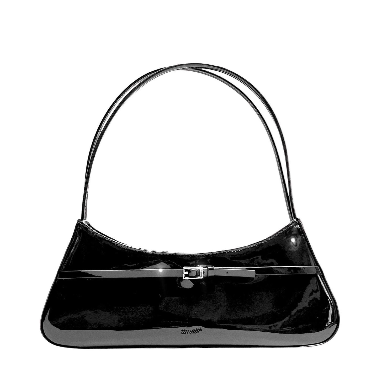TTMAB - Patent Leather Mini Buckle Baguette Bag | Black  buy at DOORS NYC