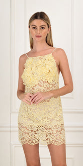 KAIANE DESIGNS - Wildflower Lace Mini Dress at DOORS NYC