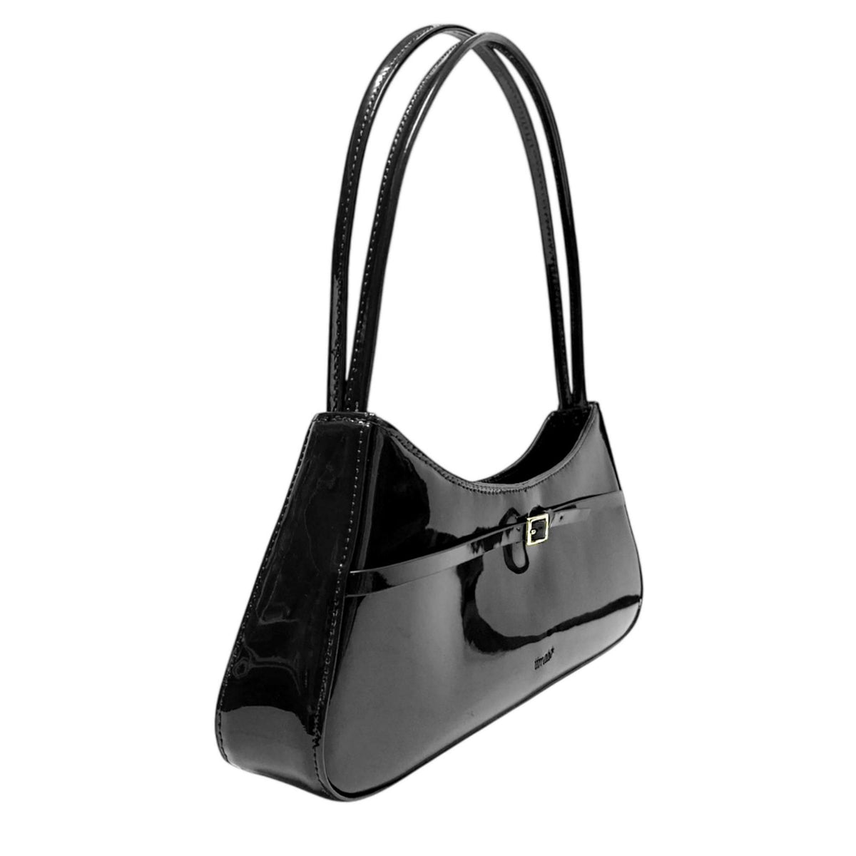 TTMAB - Patent Leather Mini Buckle Baguette Bag | Black  buy at DOORS NYC
