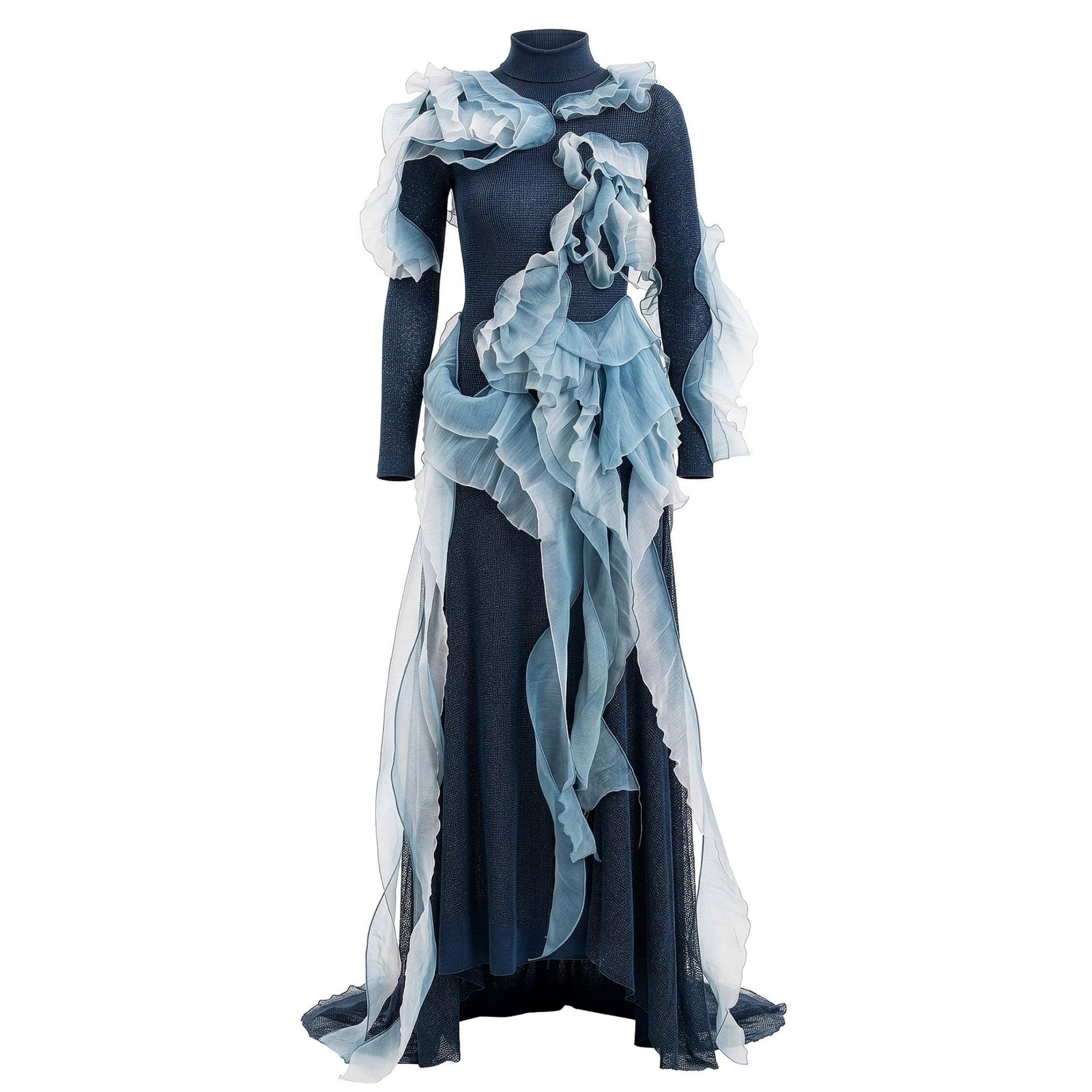 Midnight Siren 2in1 Gown in Petrol Blue